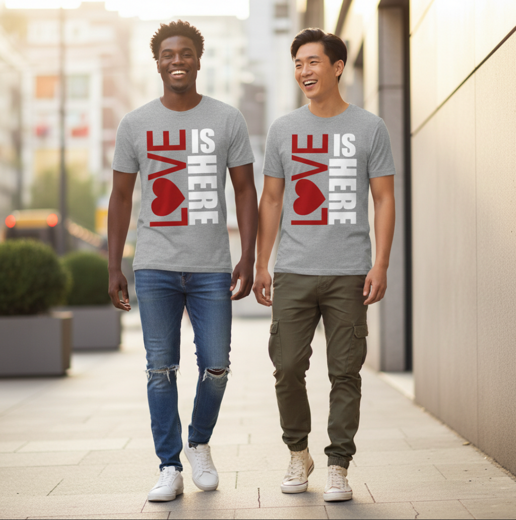 LOVE IS HERE | Men’s  Tee