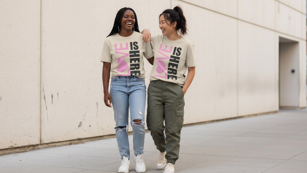 LOVE IS HERE | Women's Tee
