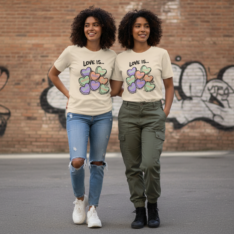 LOVE IS…Valentine’s Day Graphic T-Shirt